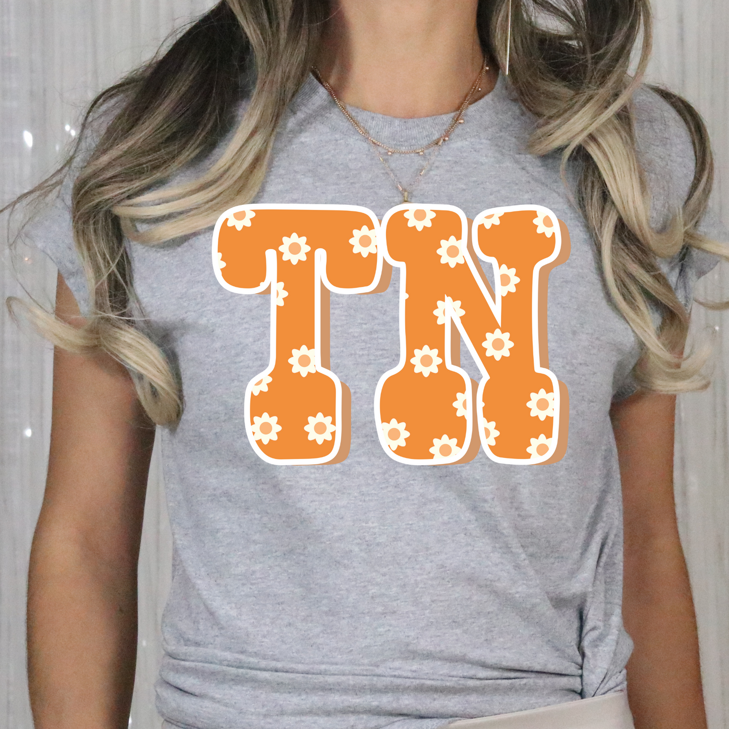 Floral TN Tennessee Vols Full Color DTF Transfer