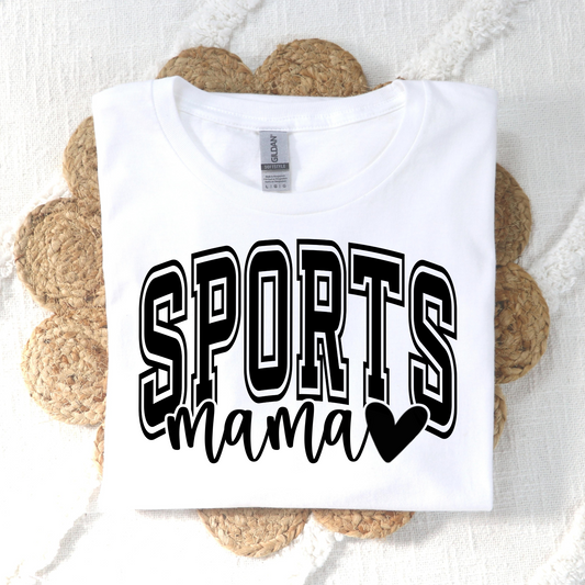 Sports Mama (Heart) Full Color DTF Transfer