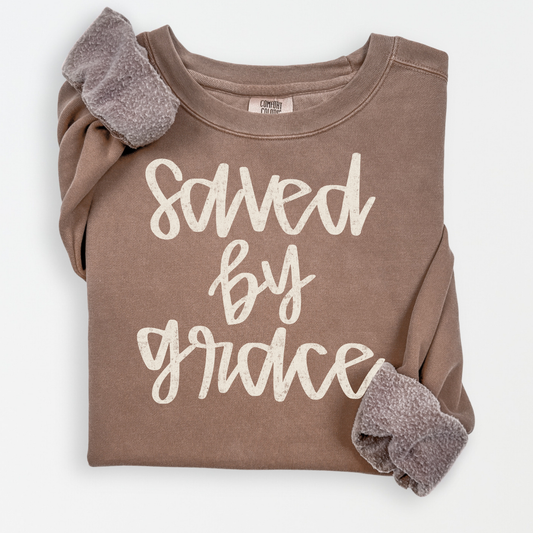 Saved By Grace Full Color DTF Transfer