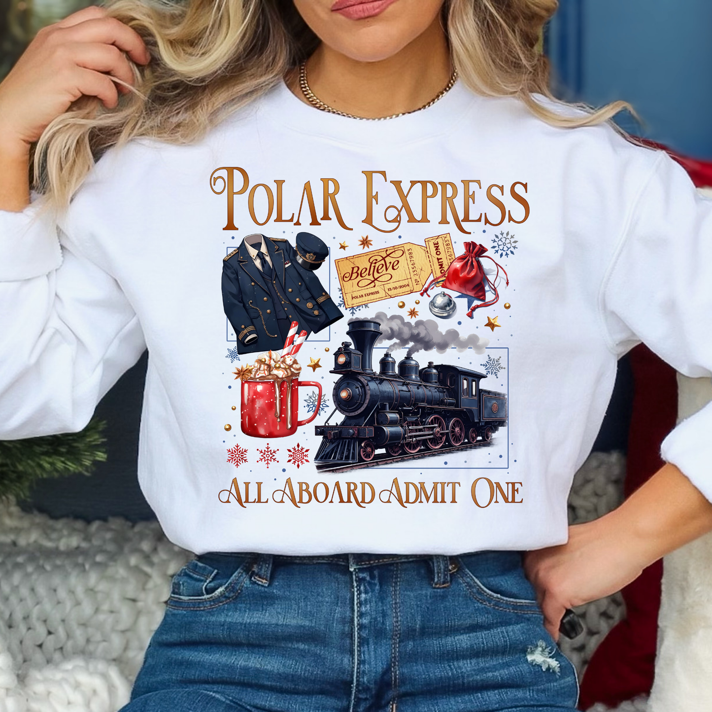 Polar Express Full Color DTF Transfer