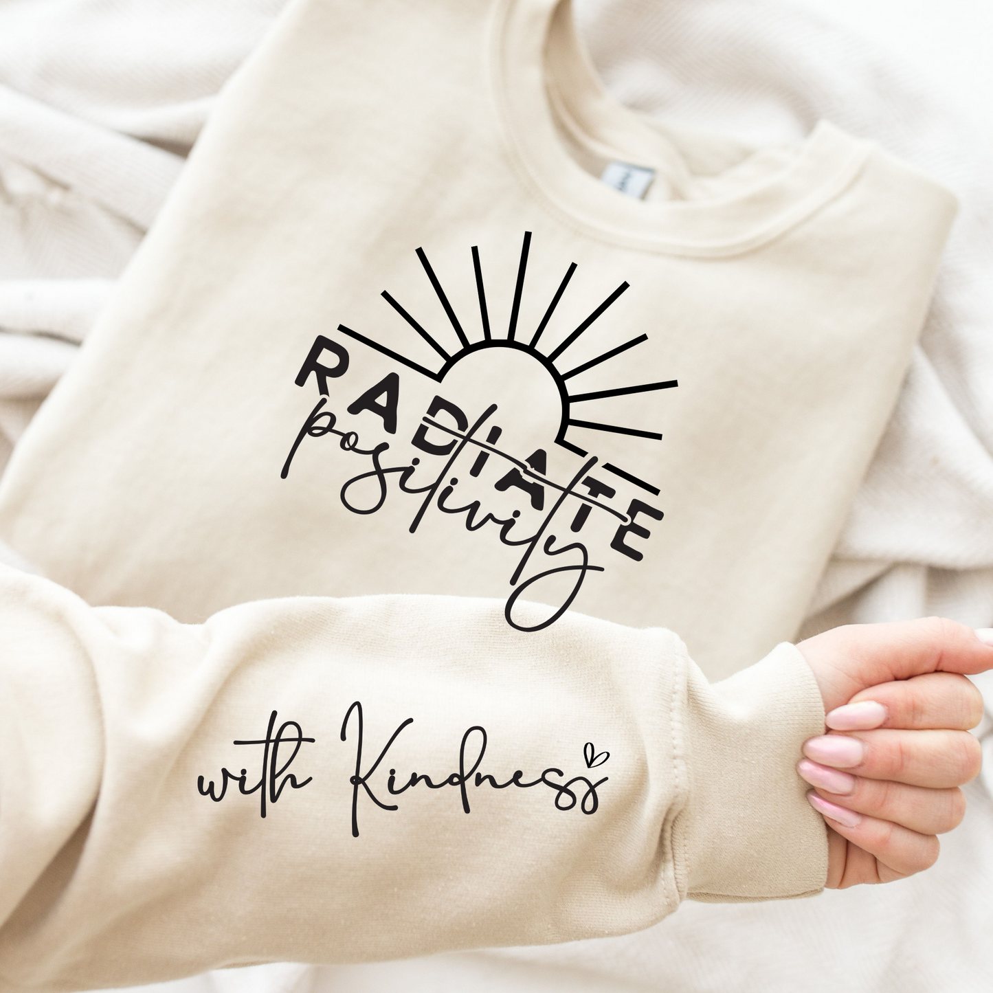 Radiate Positivity - With Kindness Color DTF Transfer