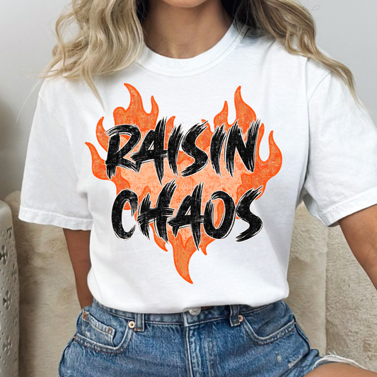 Raisin Chaos Full Color DTF Transfer