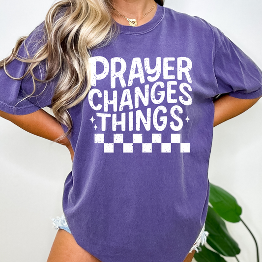Prayer Changes Things Full Color DTF Transfer