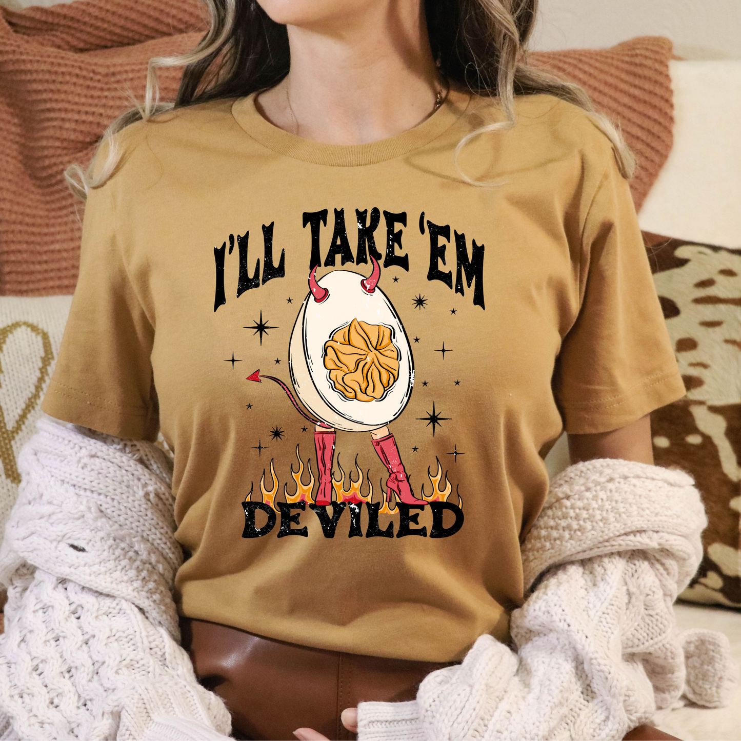 Ill Take Em Deviled (Deviled Egg) Full Color DTF Transfer