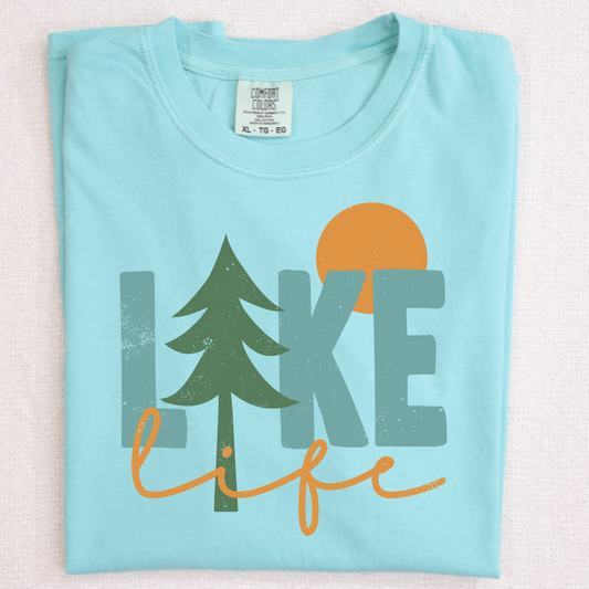 Lake Life (Tree/Sun) Full Color DTF Transfer