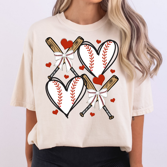 XOXO Baseball Full Color DTF Transfer