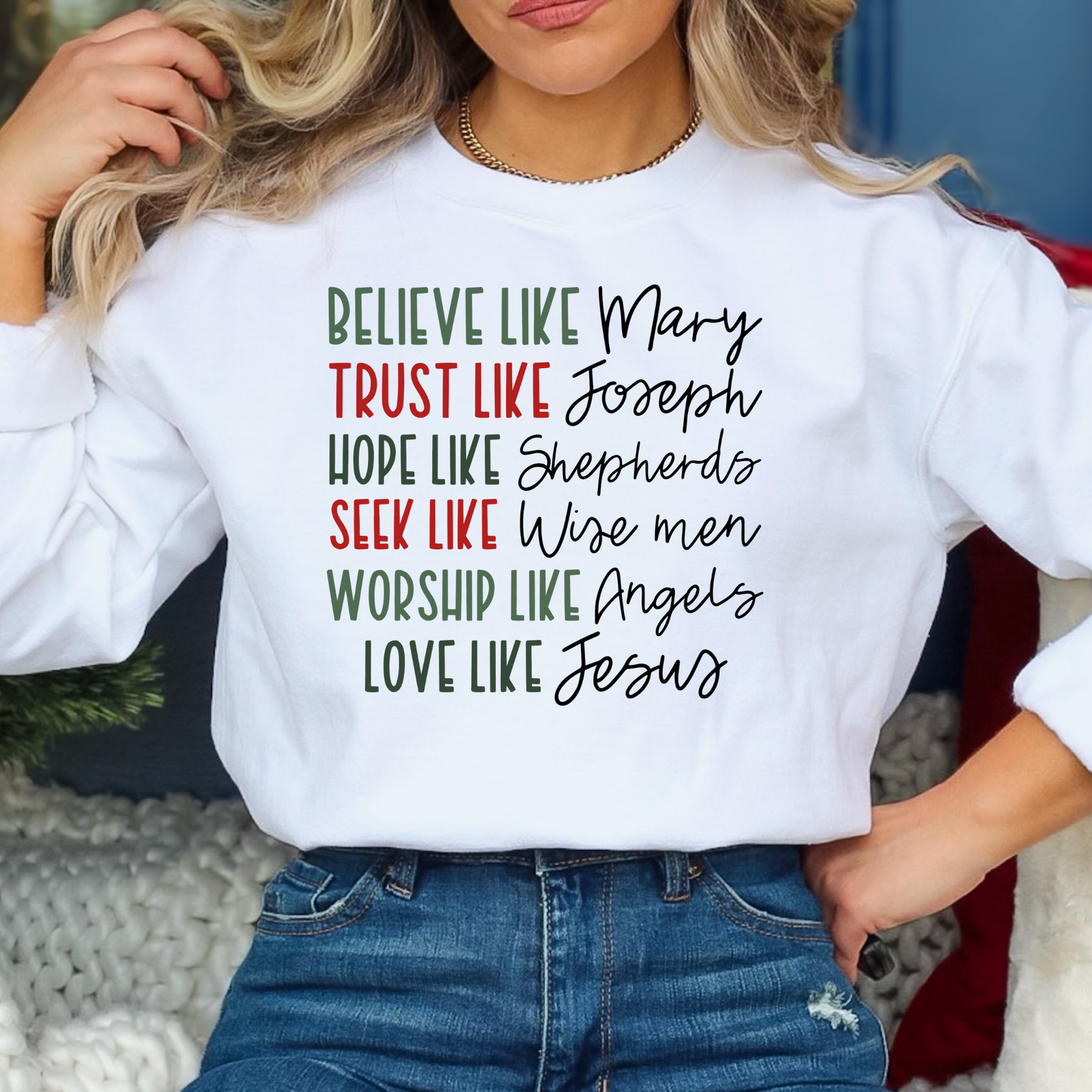 Believe Like Mary Trust Like Joseph... Full Color DTF Transfer