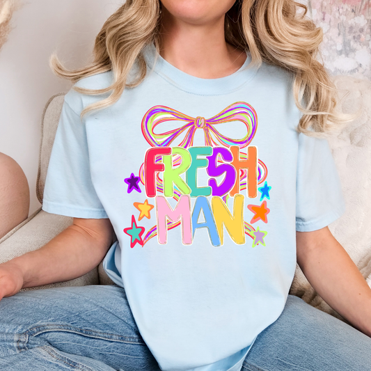 Freshman w/Bow (Colorful) Full Color DTF Transfer