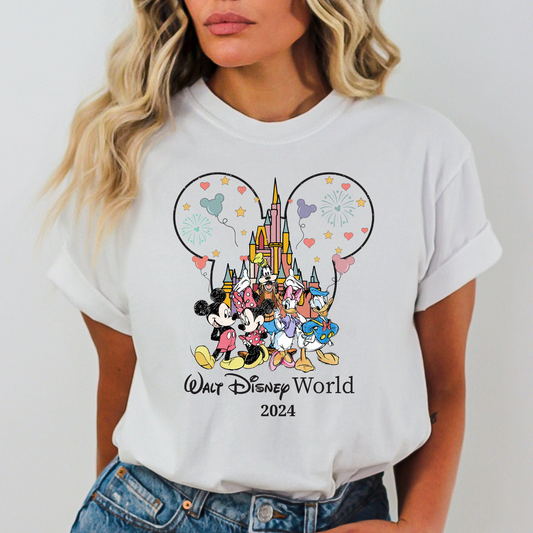 Walt Disney World 2024 (Mouse and Friends Full Color DTF Transfer