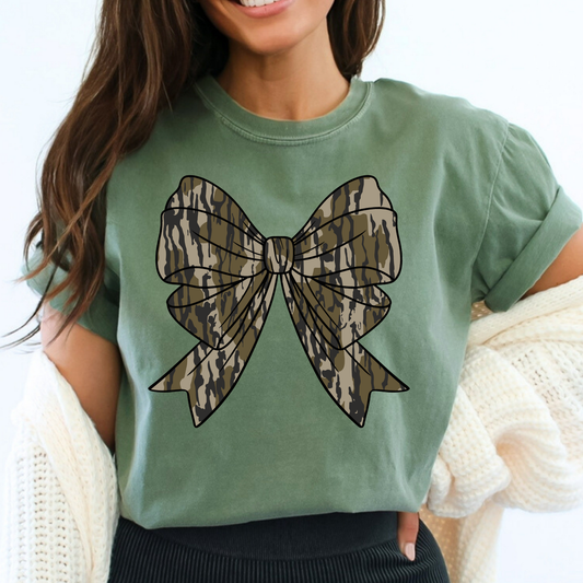 Camo Bow Full Color DTF Transfer