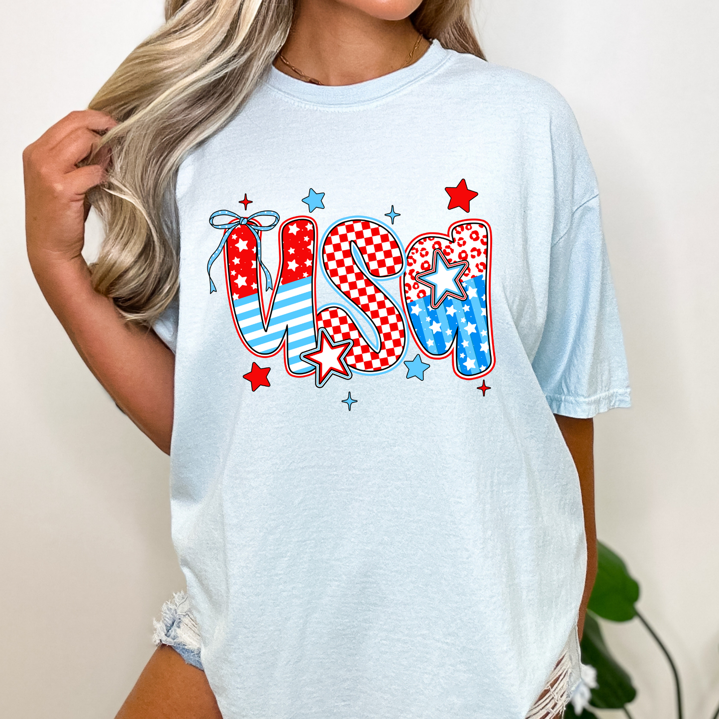 USA 4th of July Theme Full Color DTF Transfer