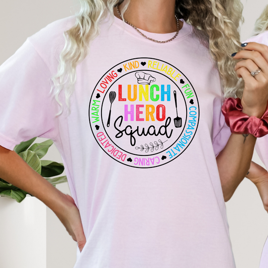 Lunch Hero Squad (Lunch Lady) Full Color DTF Transfer