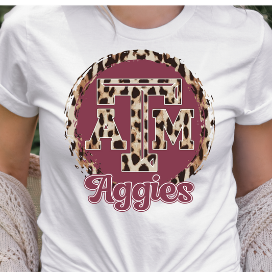 ATM Leopard Aggies Full Color DTF Transfer