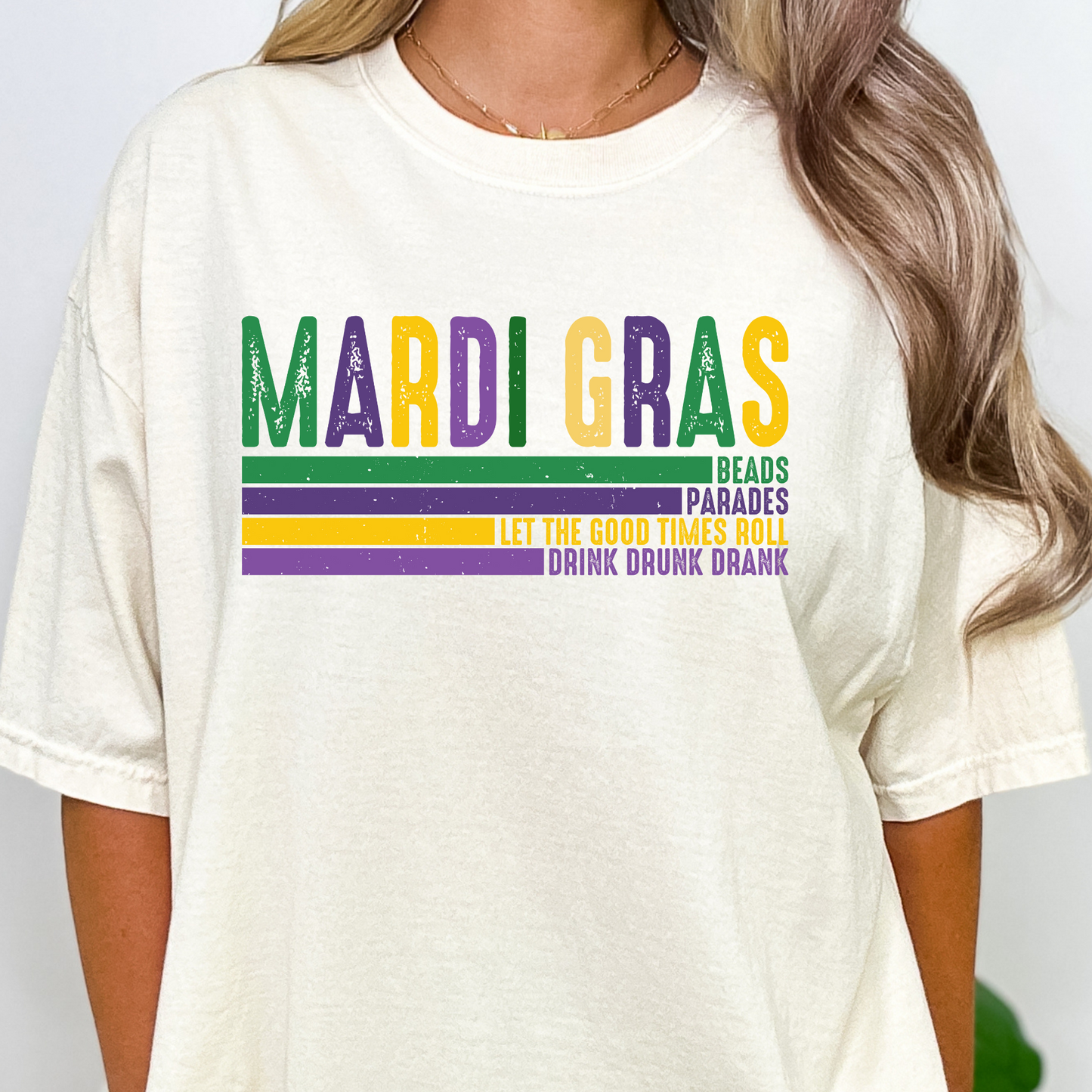 Mardi Gras Full Color DTF Transfer