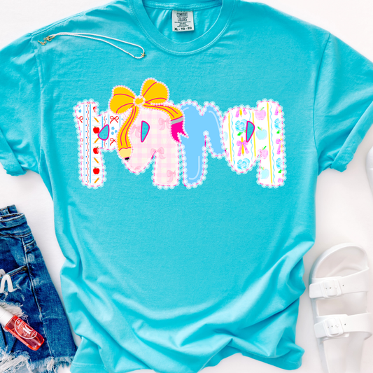 PARA Preppy Pattern w/ Bow Full Color DTF Transfer