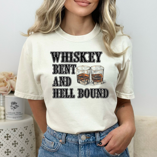 Whiskey Bent and Hell Bound (Glass) Hank Williams Jr. Full Color DTF Transfer