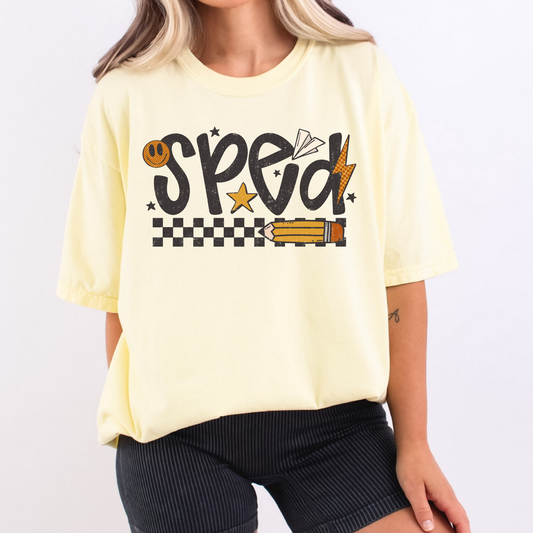 Sped (Retro) Full Color DTF Transfer