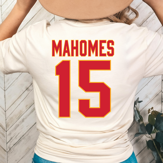 15 Mahomes Full Color DTF Transfer