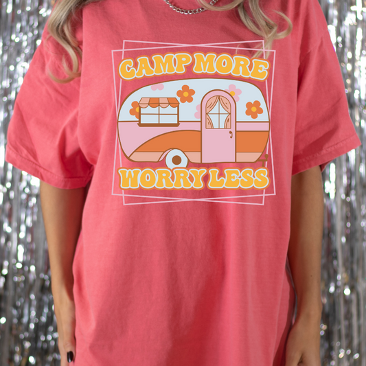 Camp More Worry Less Full Color DTF Transfers