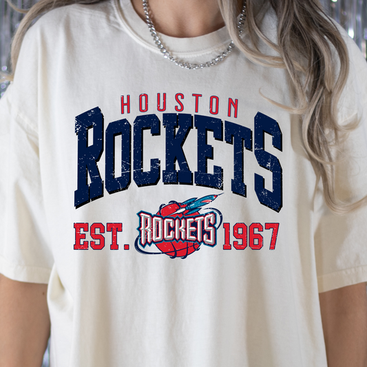 Houston Rockets Full Color DTF Transfer