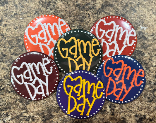 3" Game Day Button (Colors Changeable)