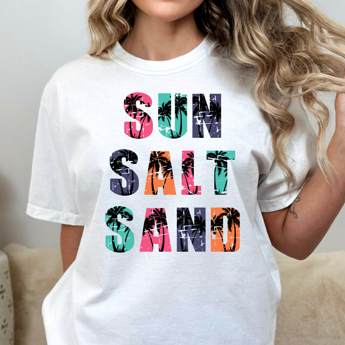 Sun Salt Sand (Multi Color) Full Color DTF Transfer