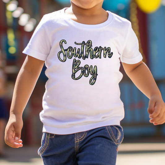 Southern Boy (Camo) Full Color DTF Transfer