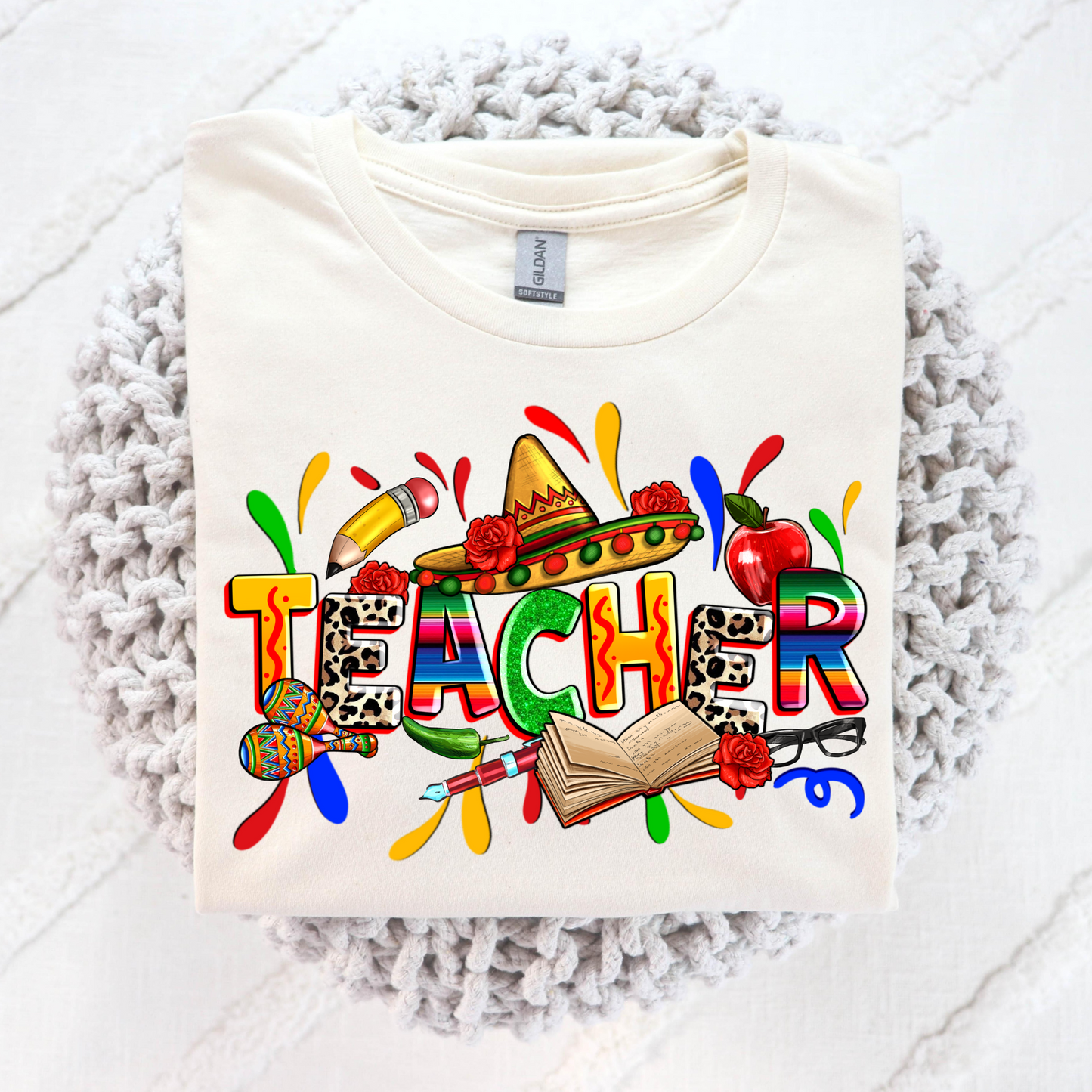 Teacher Cinco De Mayo Full Color DTF Transfer