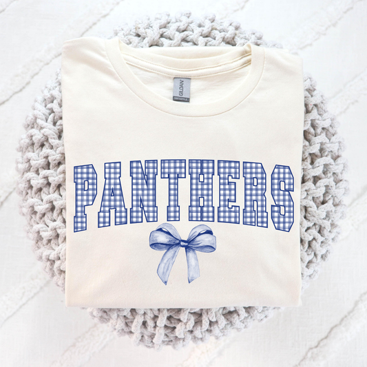 Panthers (Blue Checkered) Full Color DTF Transfer