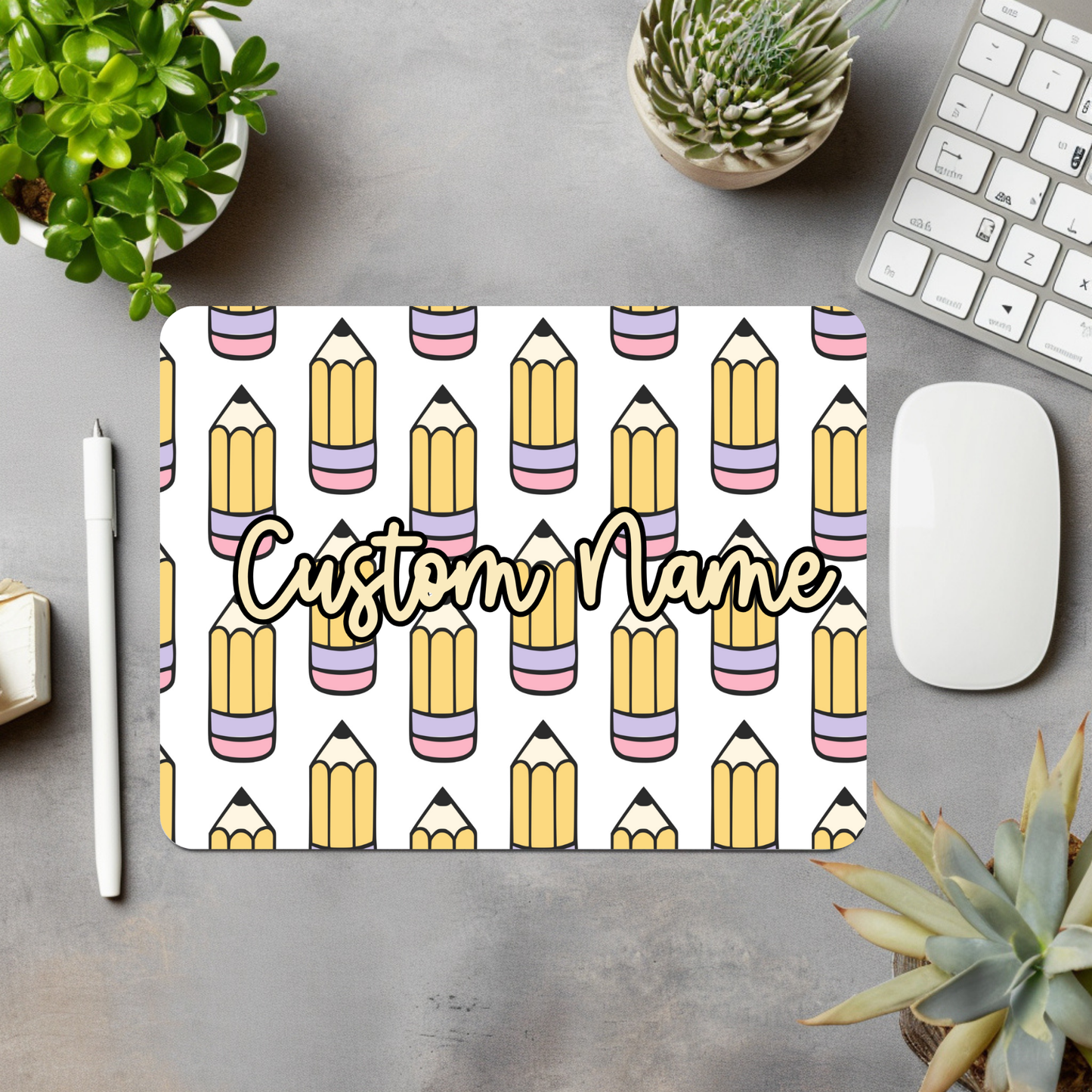 Pencils Personalized Mouse Pad