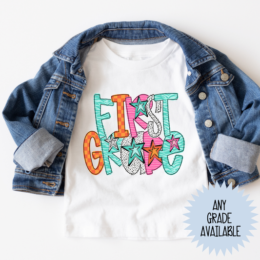Cosmic Font Grade (ANY GRADE AVAILABLE) Full Color DTF Transfer