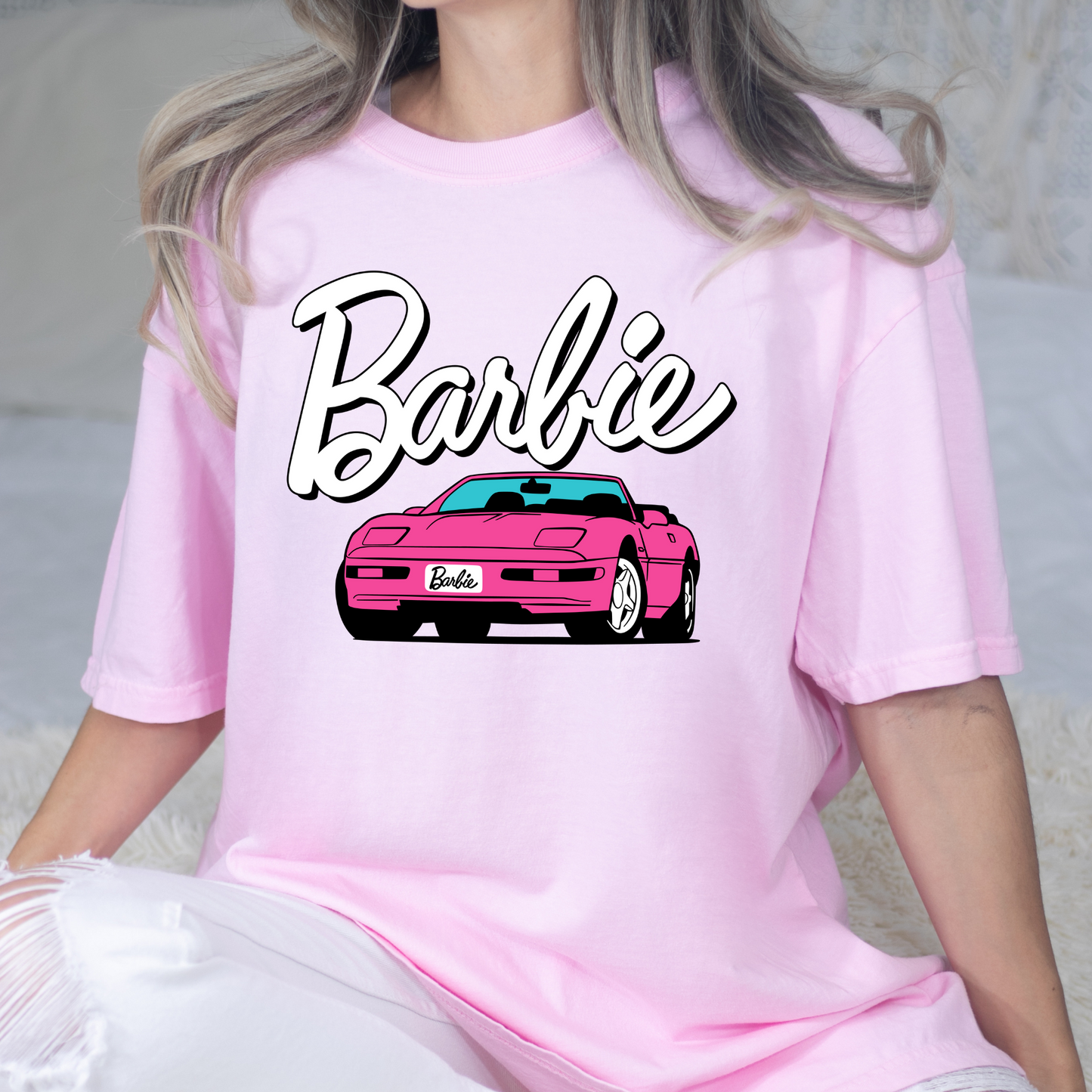 Barbie Car Full Color DTF Transfers