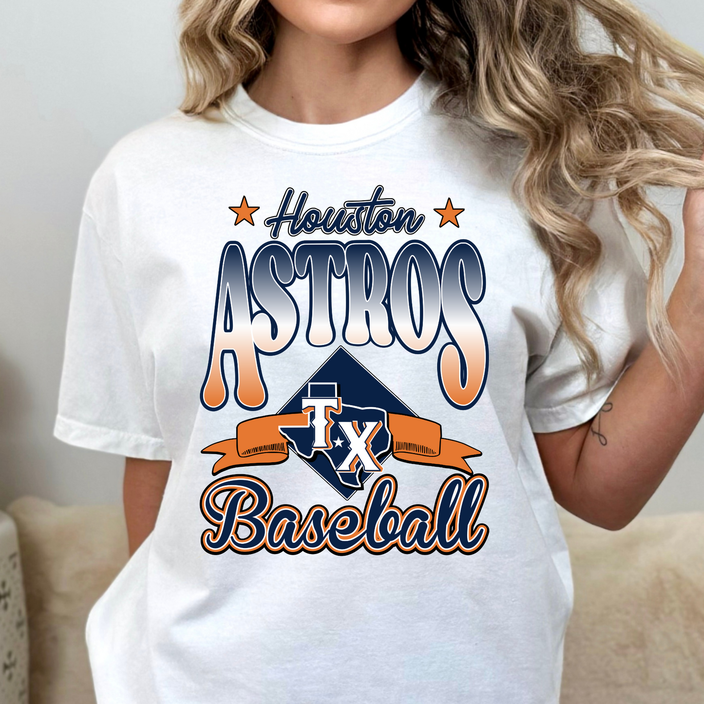Houston Astros Baseball Full Color DTF Transfer