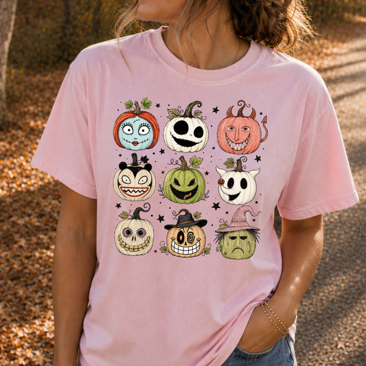 Nightmare Before Christmas Pumpkins Full Color DTF Transfers