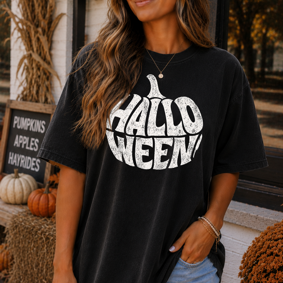 Halloween (Pumpkin Shaped)  Full Color DTF Transfers