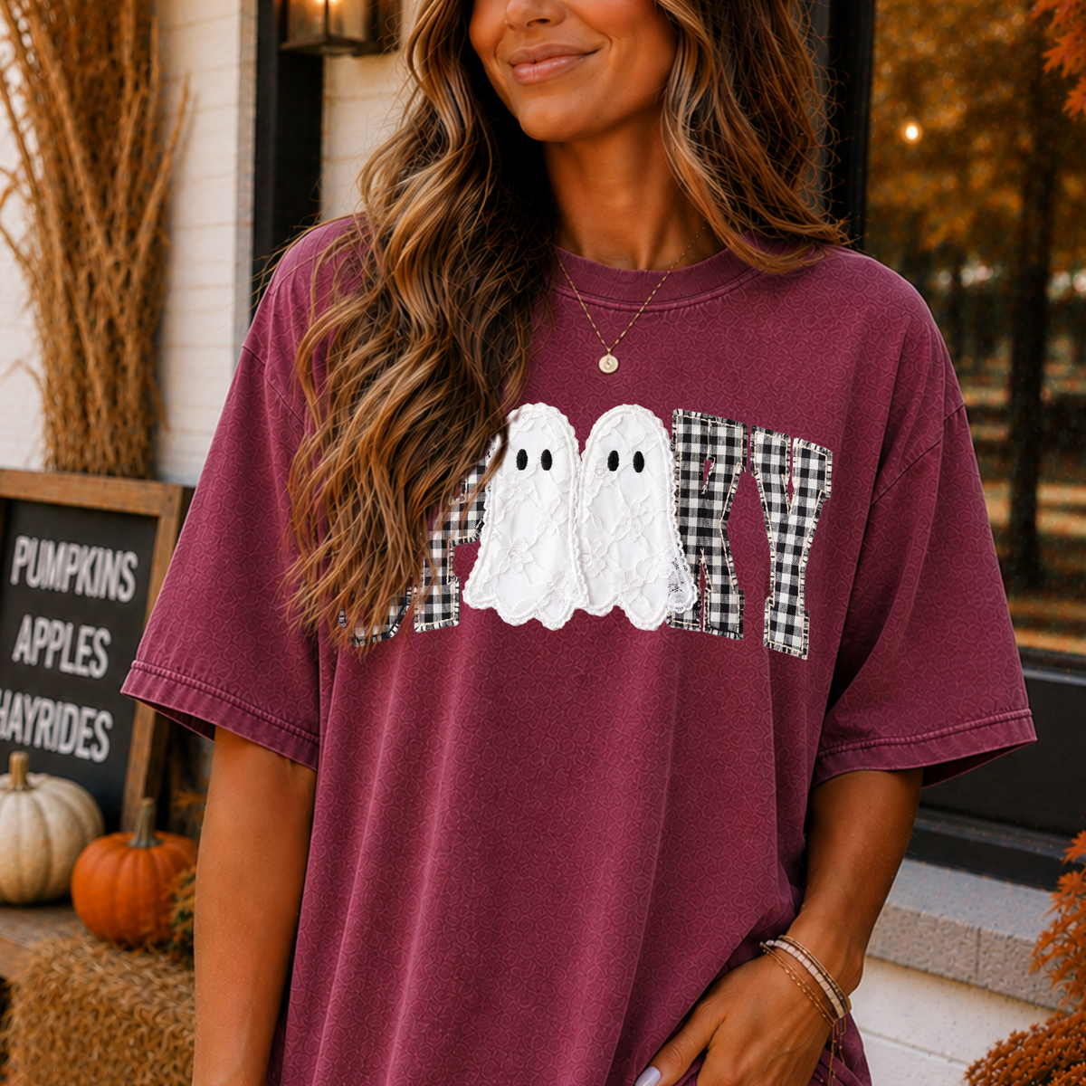 Spooky Plaid/Patchwork Full Color DTF Transfers