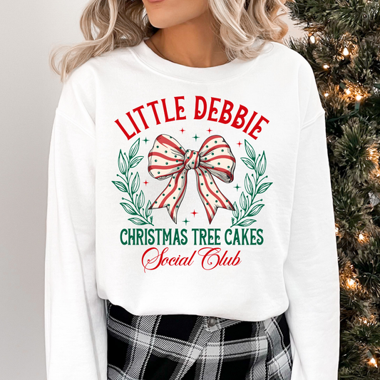 Little Debbie Christmas Tree Cakes Social Club Full Color DTF Transfer