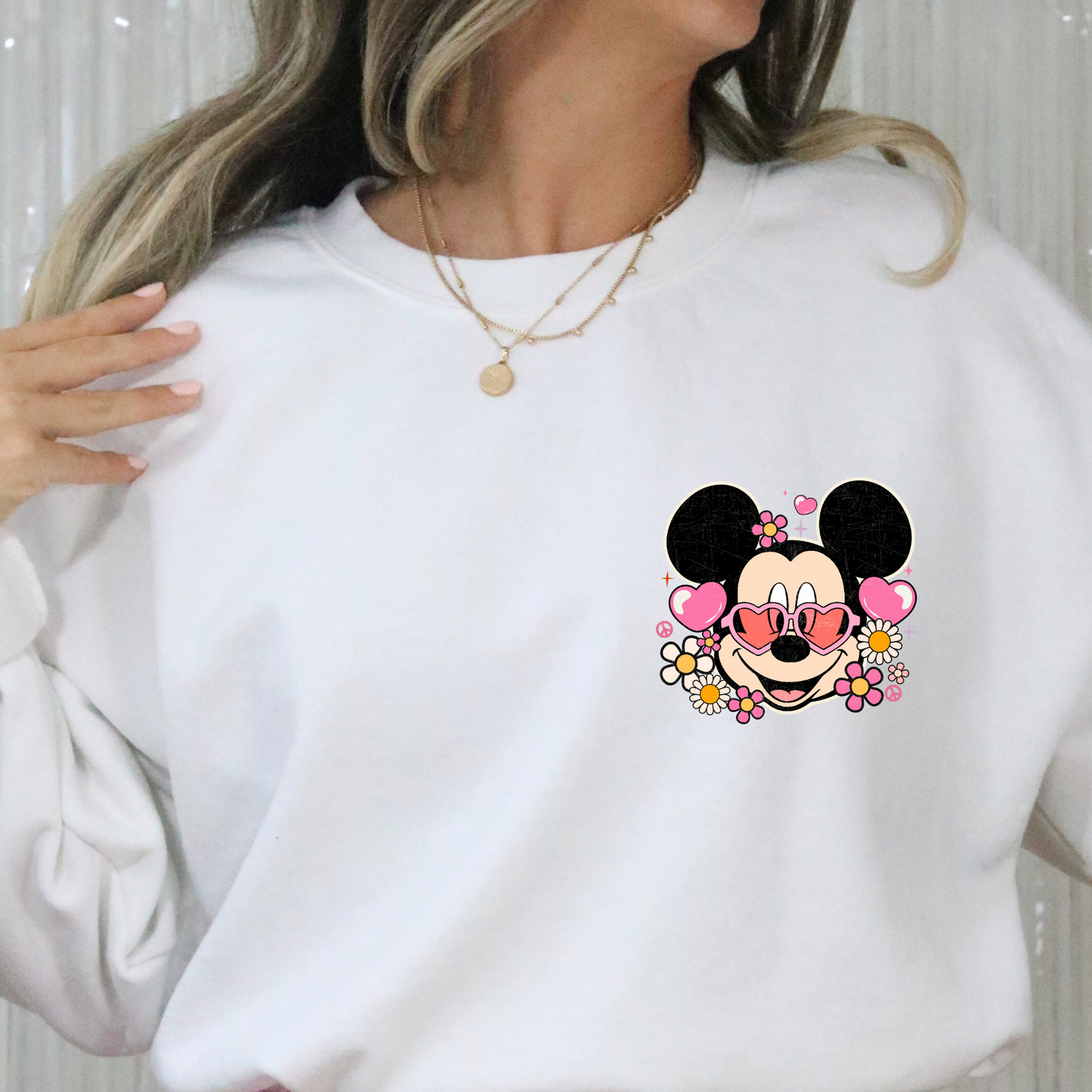 Mickey Mouse Cupid Vibes Full Color DTF Transfer