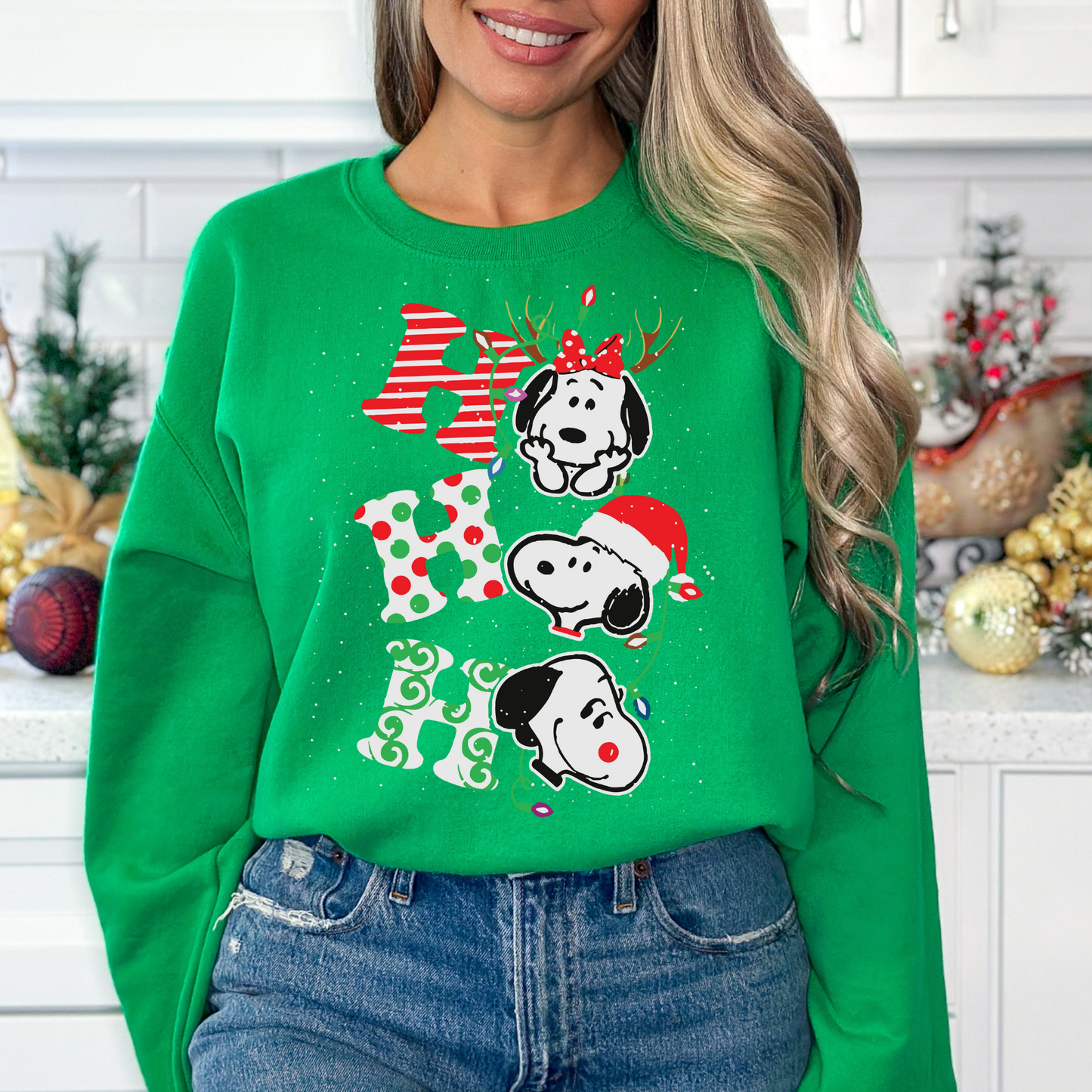 Ho Ho Ho (Snoopy) Full Color DTF Transfer