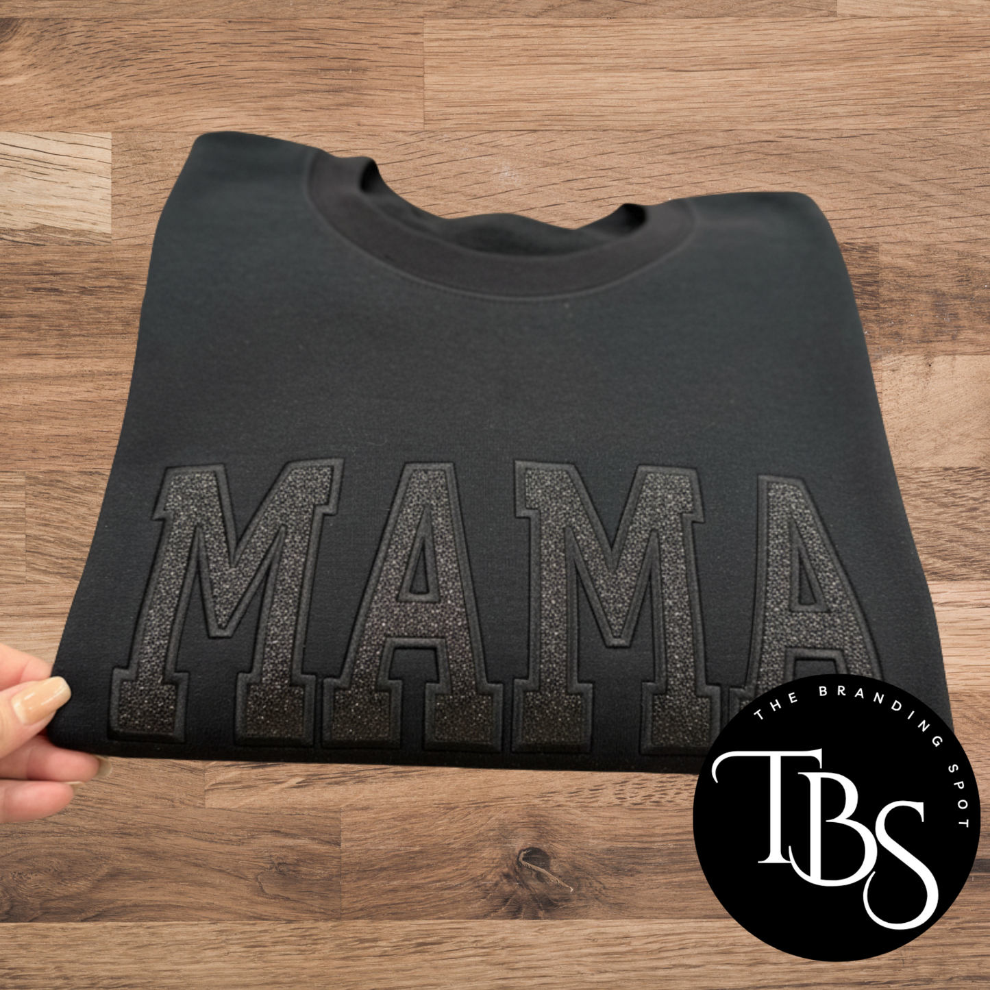 Varsity Letter Glitter Applique Embroidered Sweatshirt/T-Shirt (ANY WORD)