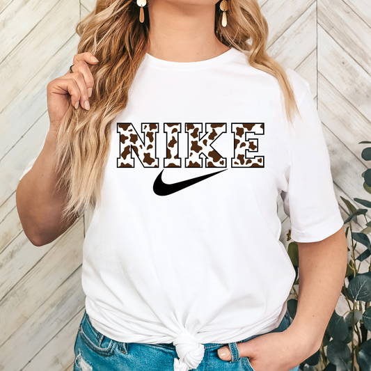 Nike Cow Print (MULTI COLOR OPTIONS) Full Color DTF Transfer