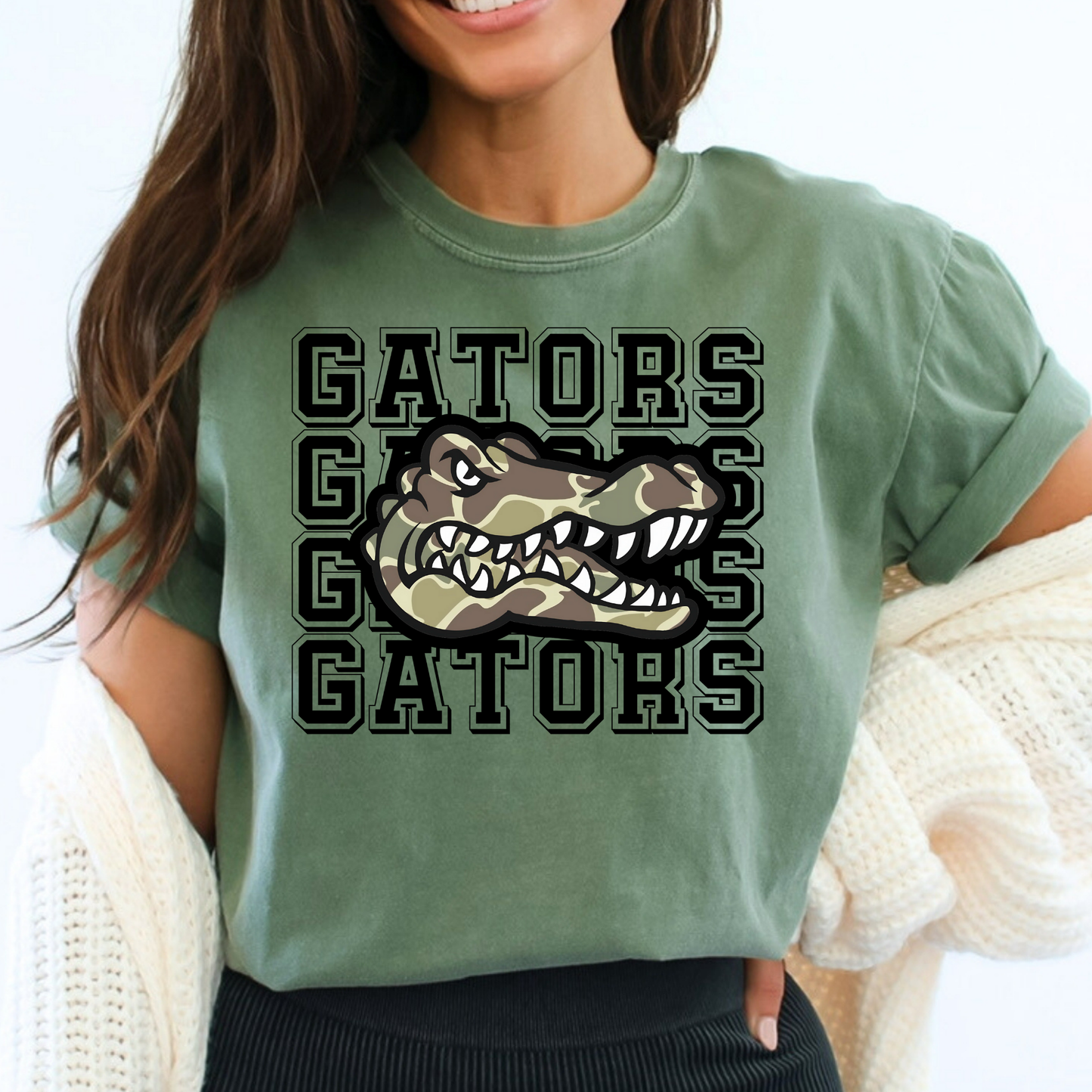 Gators Camo Full Color DTF Transfer