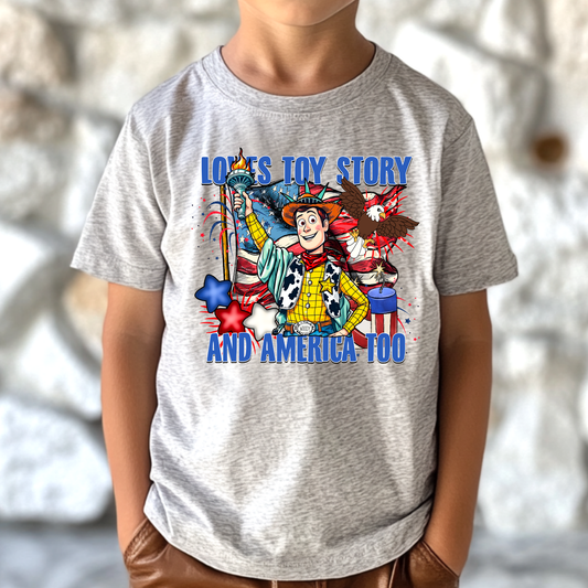 Loves (MULTI CHARACTERS) And America Too Full Color DTF Transfer