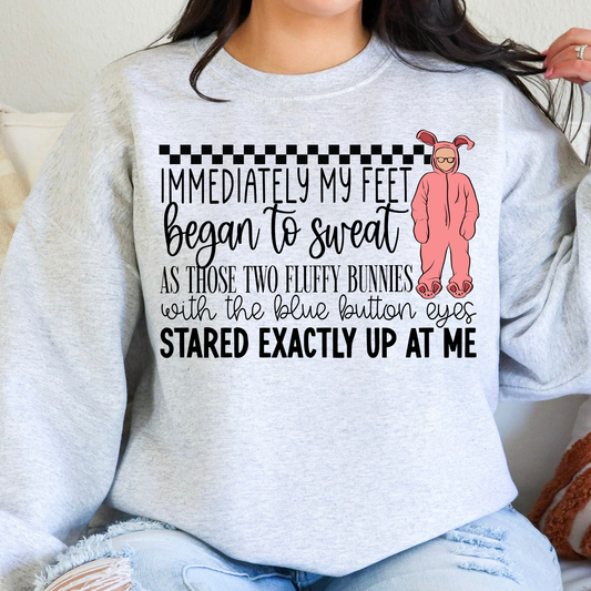 Immediately my feet began to sweat.. Full Color DTF Transfer