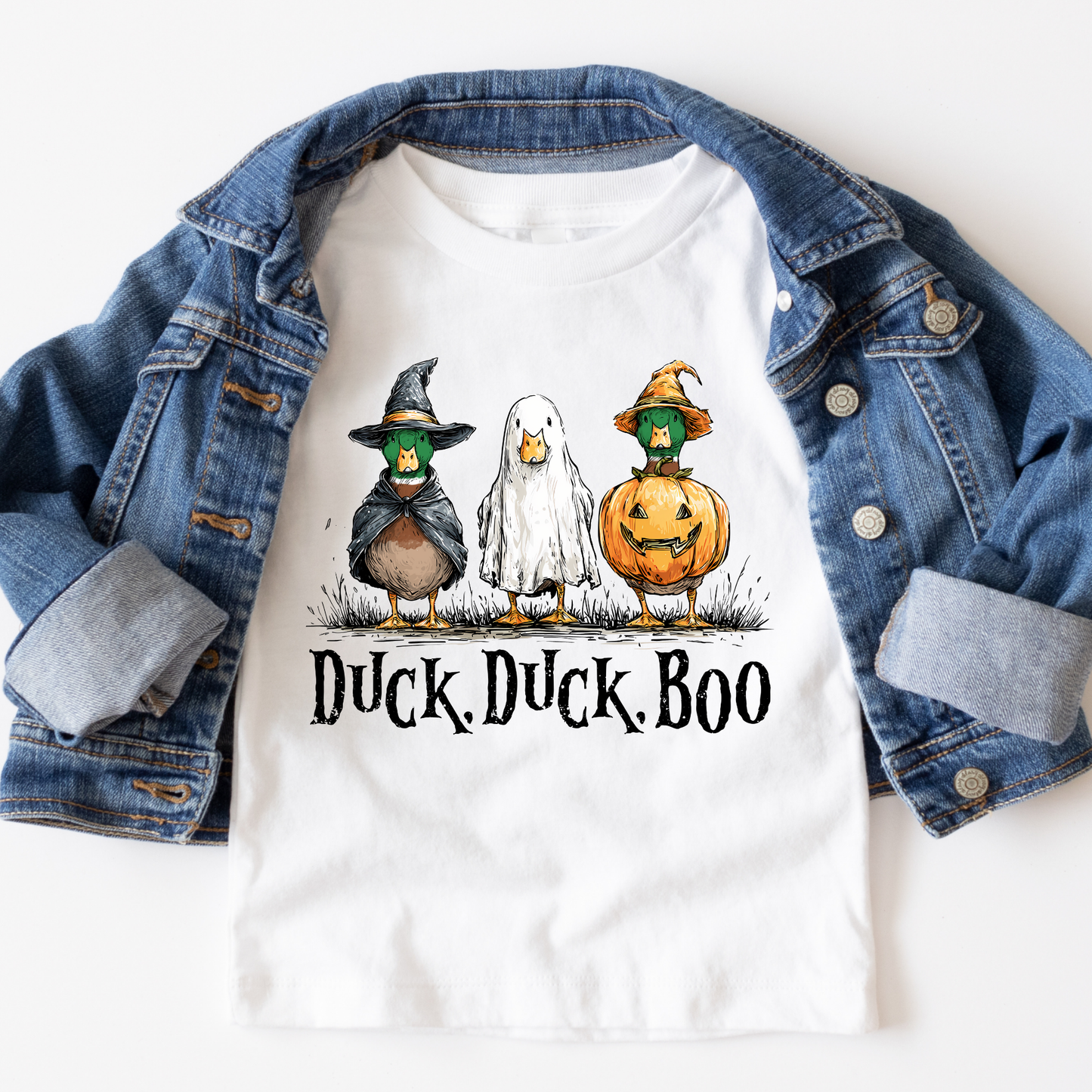 Duck Duck Boo Full Color DTF Transfer