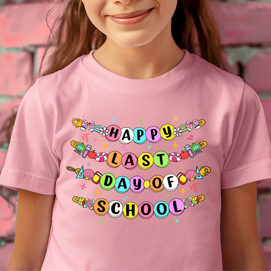 Happy Last Day Of School Bracelets Full Color DTF Transfer