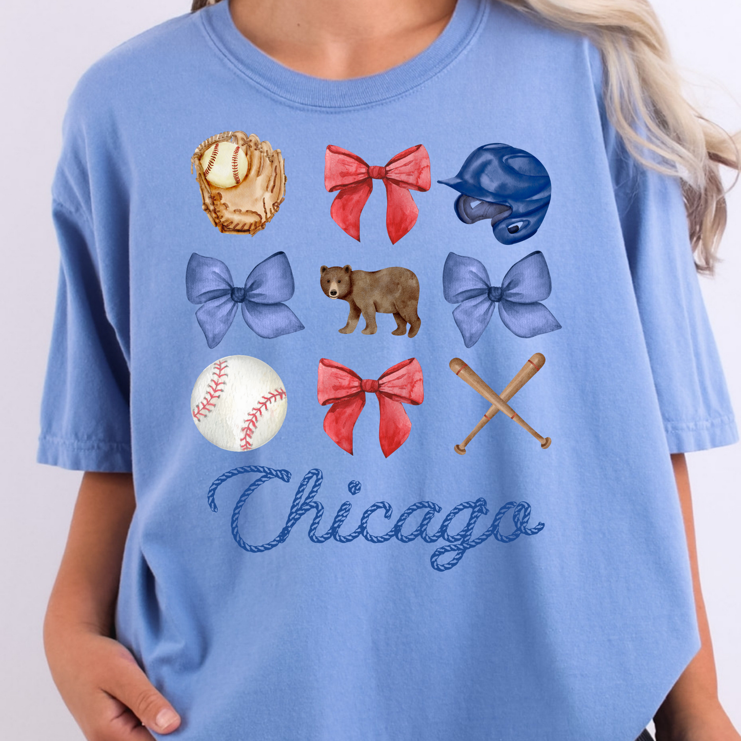 Chicago Baseball Full Color DTF Transfer