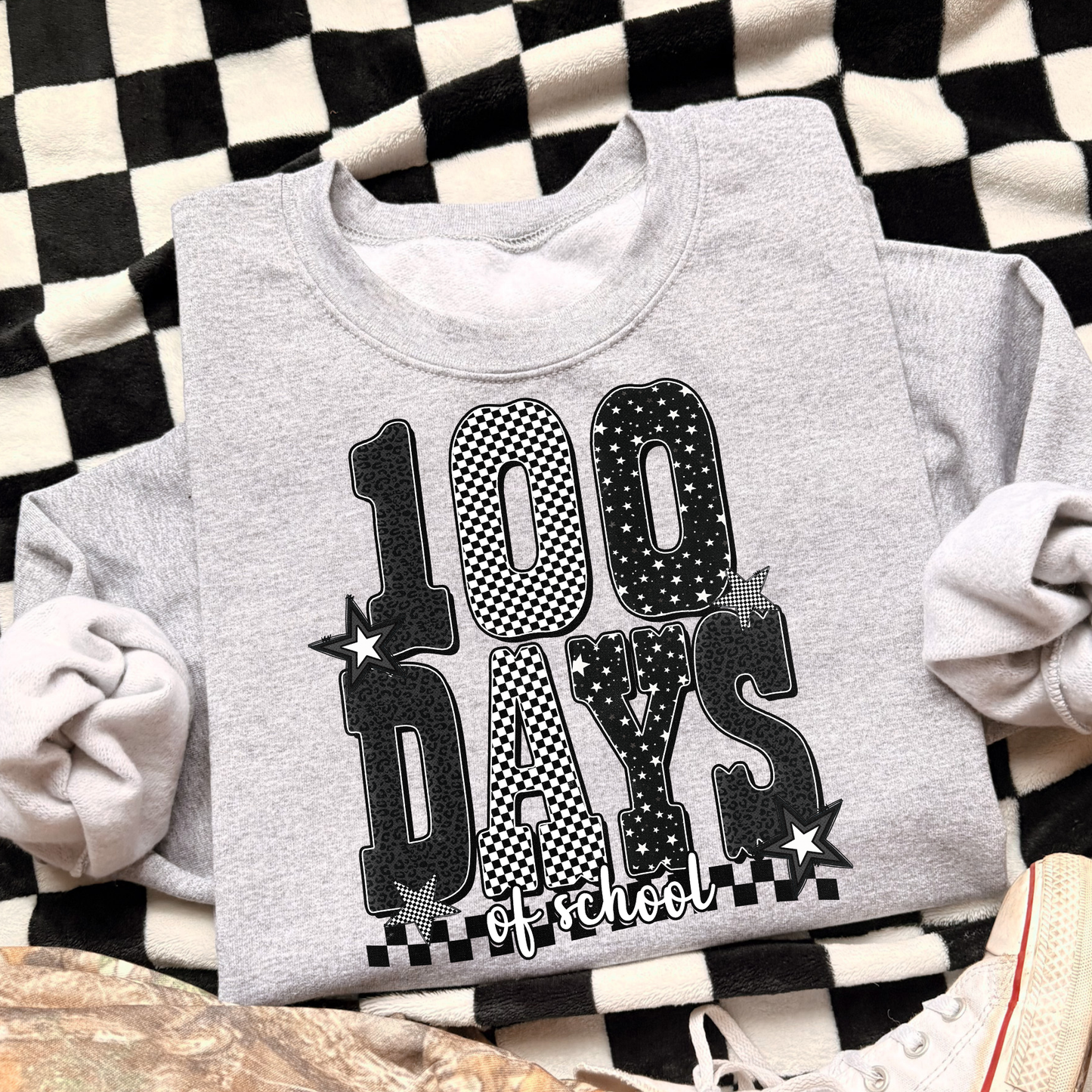 100 Days of School Full Color DTF Transfer