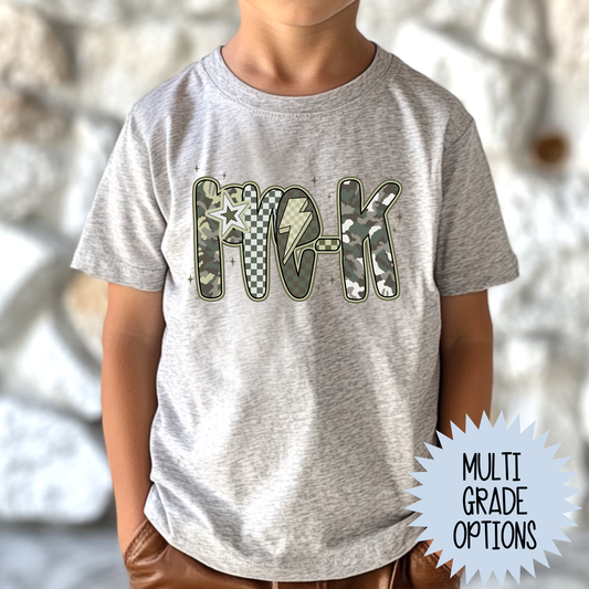 Camo Checkered Grade (MULTI GRADE OPTIONS) Full Color DTF Transfer