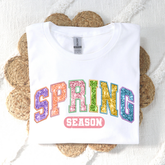 Spring Season (Faux Sequin) Full Color DTF Transfer